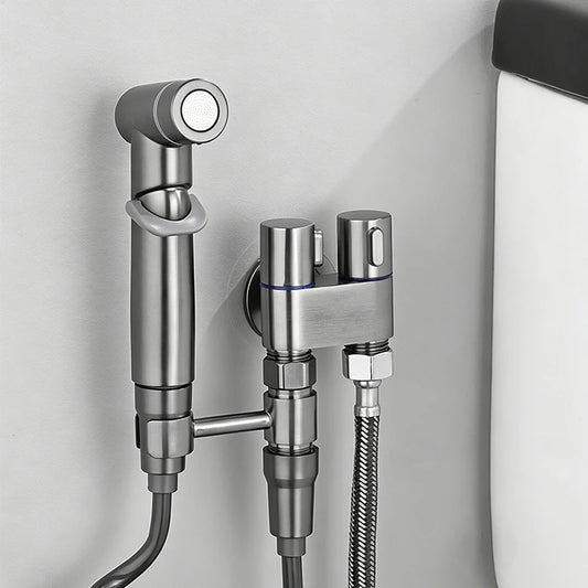 High-Pressure Handheld Bidet Spray Gun | 3-Way Angle Valve Bidet Spray Gun Peaceful Pleasures Health and Wellness