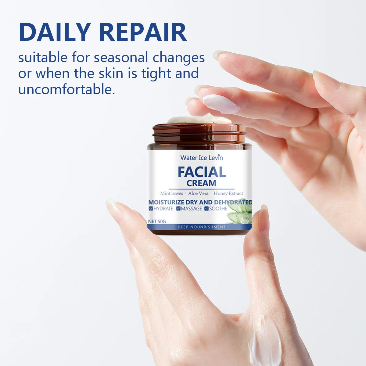 Water Ice Levin Hydra-Lock Facial Cream | Aloe & Honey 50g