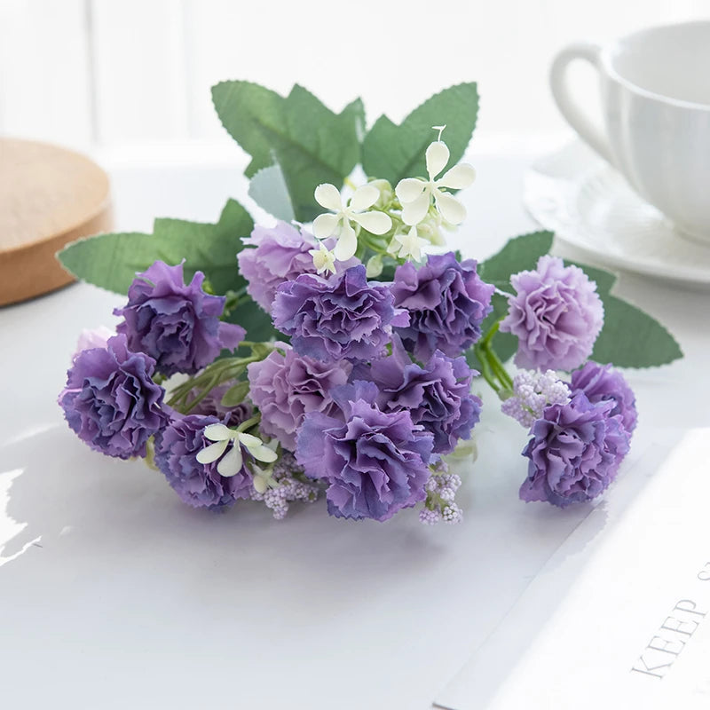 Artificial Silk Carnations 5/10pcs – Wedding & Home Decor