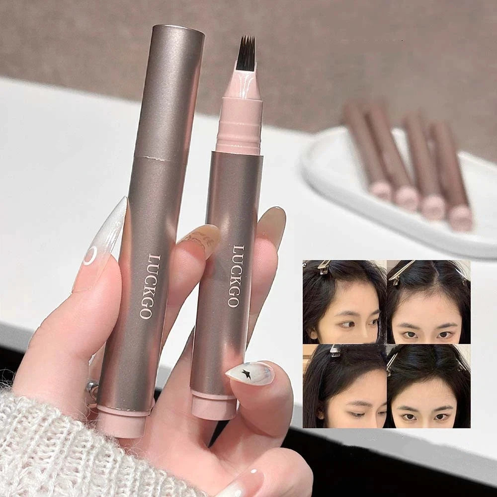 Waterproof Multi-Tip Liquid Eyebrow Pen – Long-Lasting & Natural