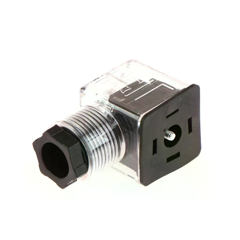 1Pcs DC24 Solenoid Coil Plug Hydraulic Valve Transparent Voltage Universal Accessories Peaceful Pleasures Health and Wellness