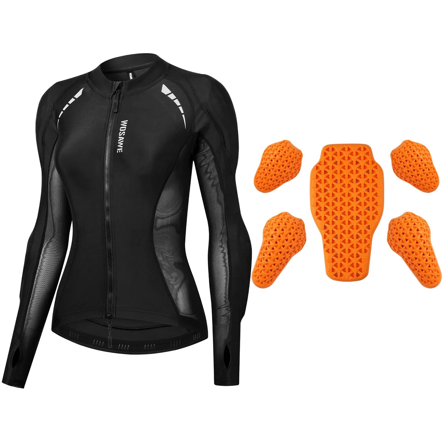 Womens Motorcycle Jacket Armor CE2 Certified Protection Visibility