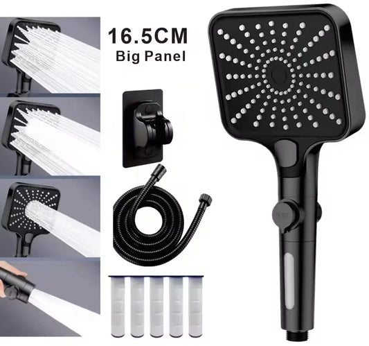 16CM High-Pressure Rainfall Shower Head | 3 Modes Water Saving Handheld Shower Head Oasis Select