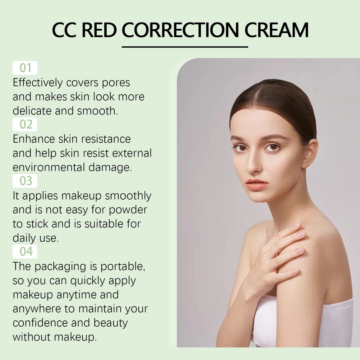 Eelhope Centella Asiatica CC Cream – SPF, Concealer & Moisturizer