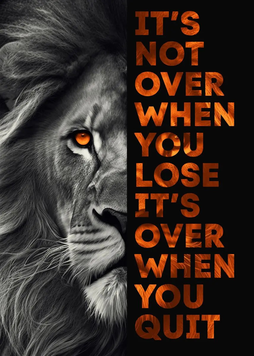 Animal Motivation Quotations Poster Lion Tiger Wolf Leopard Canvas Painting Modern Art Prints Wall Picture for Living Room Decor Peaceful Pleasures Health and Wellness TG051-1 55x75cm