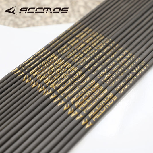 12 ACCMOS ID4 2 Pure Carbon Arrow Shaft Spine 350-1800 DIY Archery Peaceful Pleasures Health and Wellness 24pcs sp1000-ID4.2
