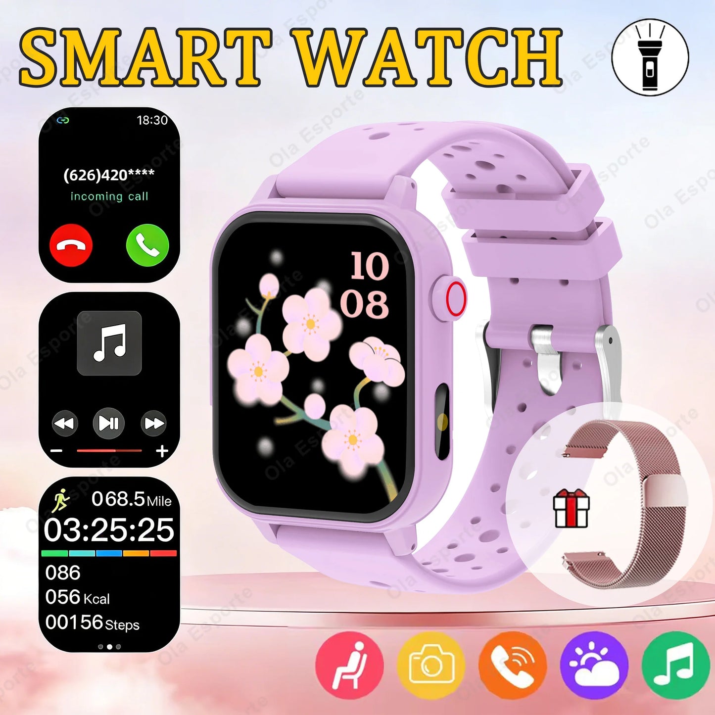 Smartwatch Men Women Wristwatch Smart Watch Message Fitness Monitor Bracelet Birthday Gift Electronic Clock For Android IOS HW12 Peaceful Pleasures Health and Wellness Pu20PkMilan