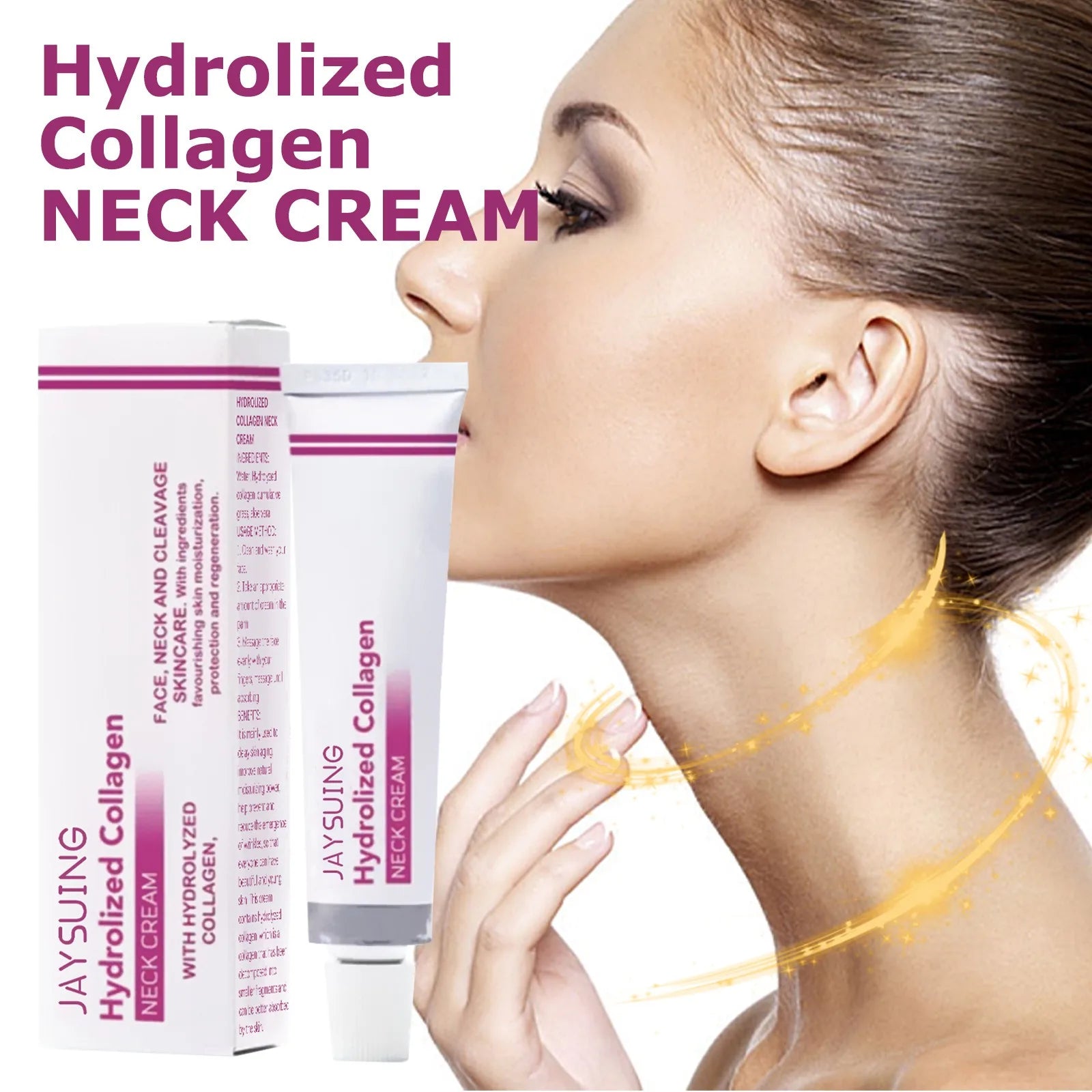 Hydrolyzed Collagen Neck & Face Firming Cream – 40g Peaceful Pleasures Health and Wellness