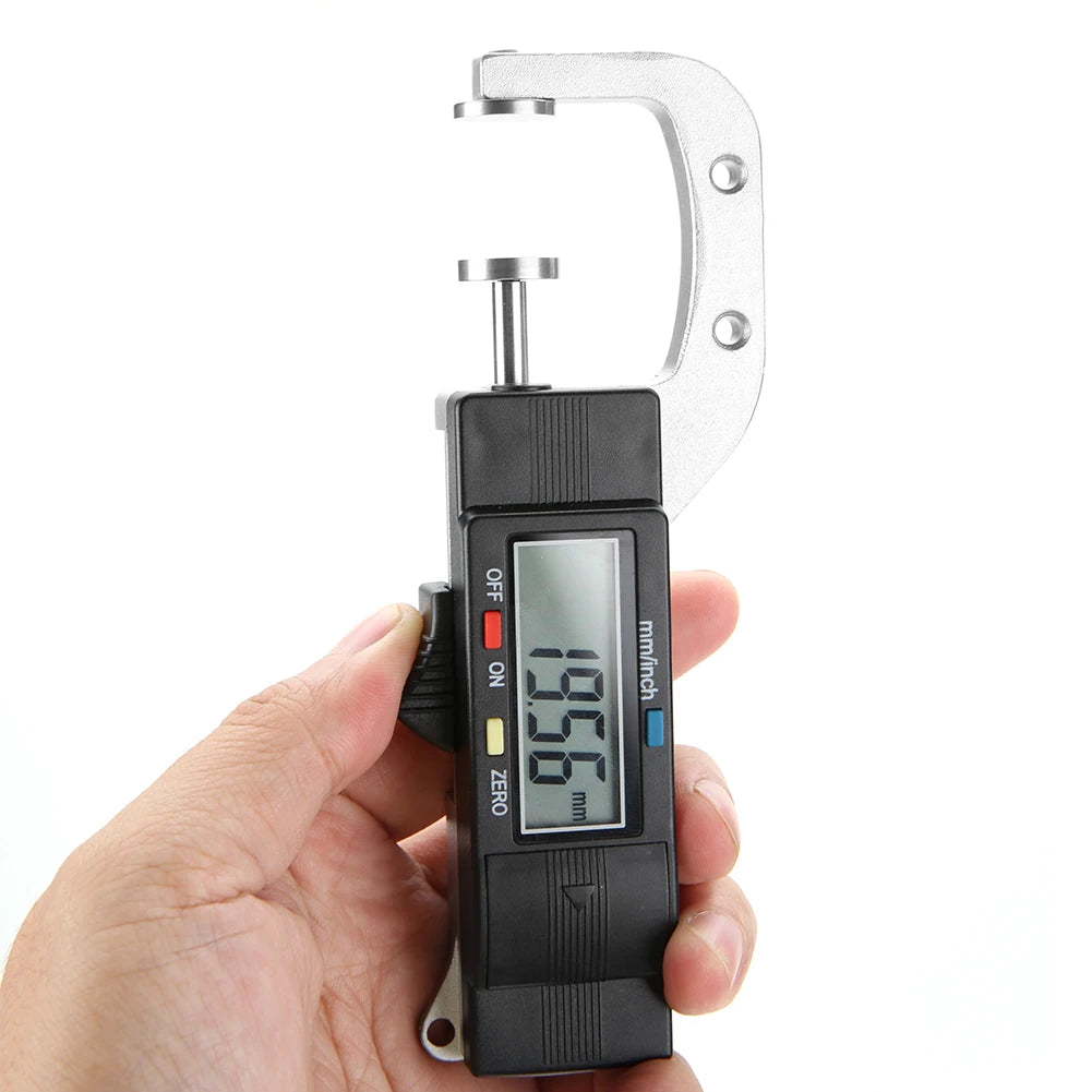 Digital Thickness Gauge Horizontal Type Electronic Digital Display Caliper Thickness Gauge Measuring Tool 0-25mm Thickness Gauge Peaceful Pleasures Health and Wellness