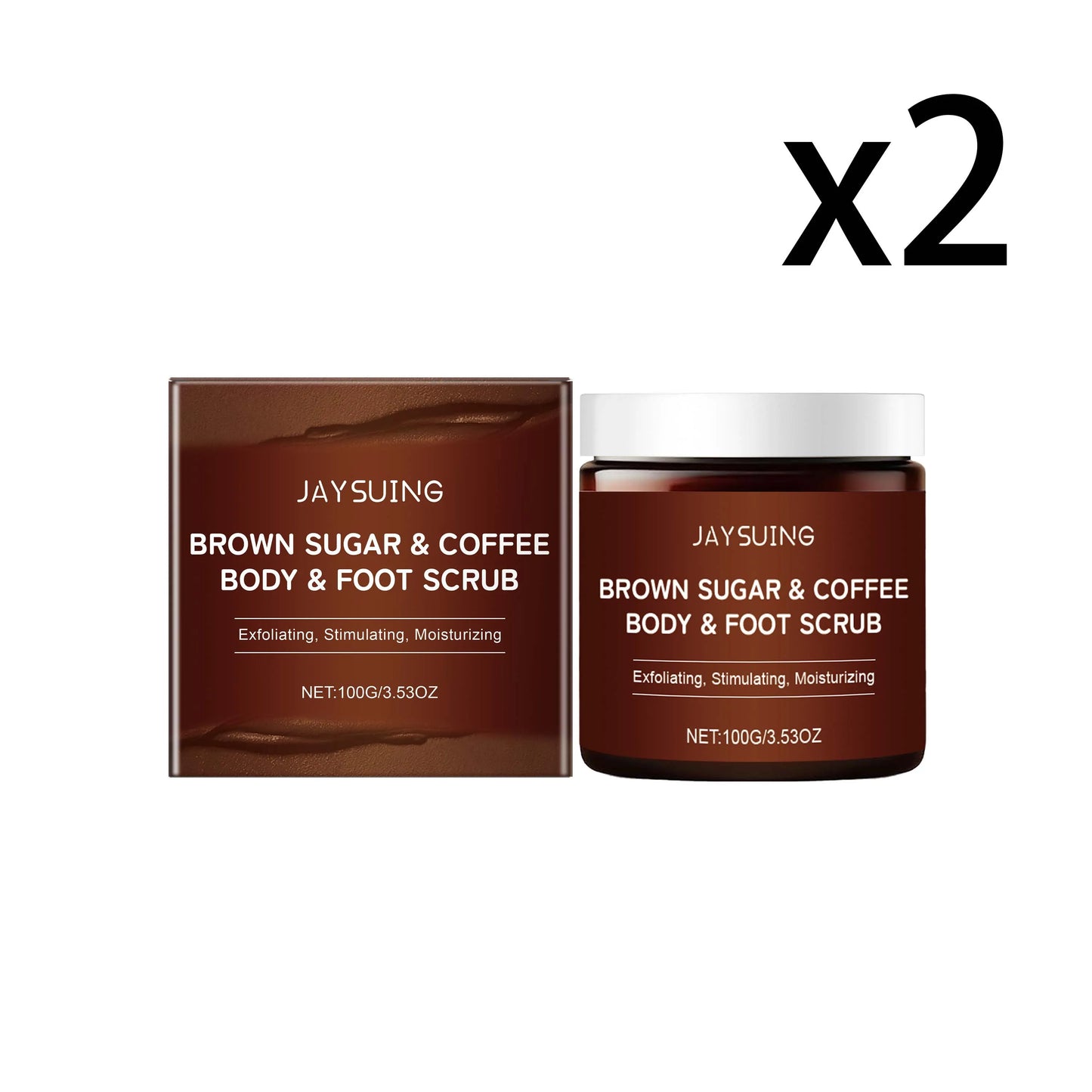 Coffee Nourish Body Scrub for Smooth Skin Peaceful Pleasures Health and Wellness 2x100g 100g