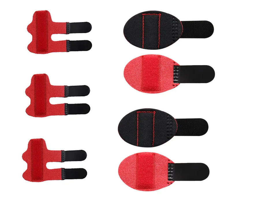 5-Piece Adjustable Breathable Finger Guard Set with Velcro