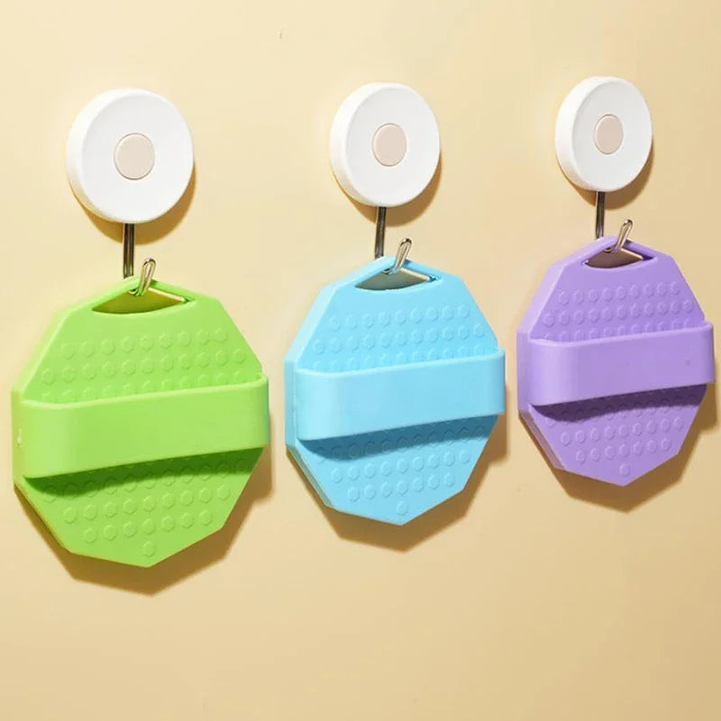 Soft Silicone Exfoliating Brush Cleanser Manual Body Cleansing Scrubber Shower Gentle Massage Bath Brush Bathroom Accessorie Peaceful Pleasures Health and Wellness