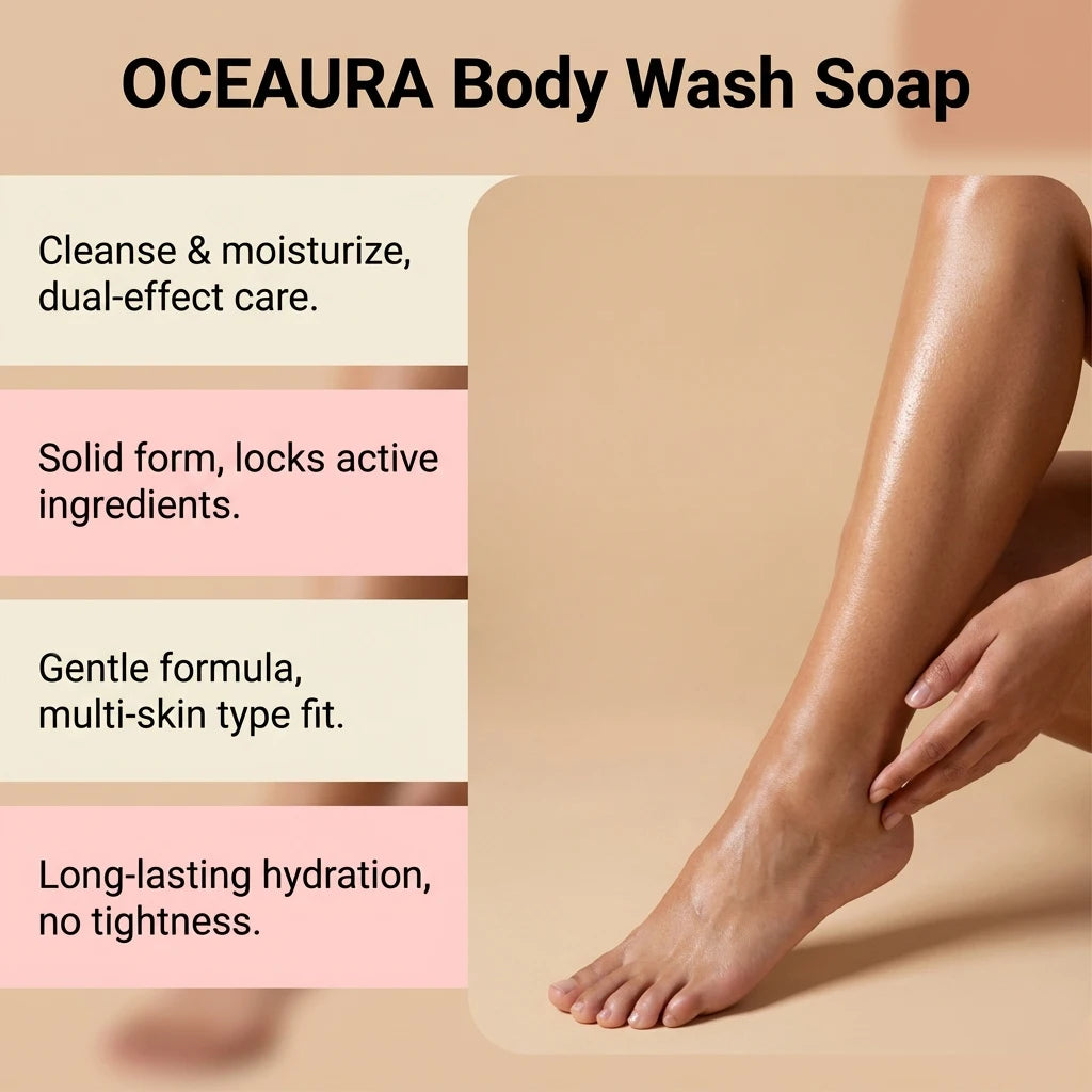 OceAura Handmade Moisturizing Body Soap – Exfoliating & Hydrating