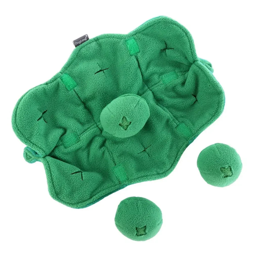 Squeaky Snuffle Dog Toy – Plush Treat Dispenser IQ Puzzle Ball