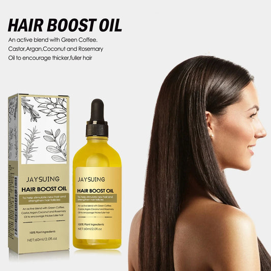 Rosemary Hair Boost Oil for Strength & Thicker Hair Peaceful Pleasures Health and Wellness 3x60ml Boxed