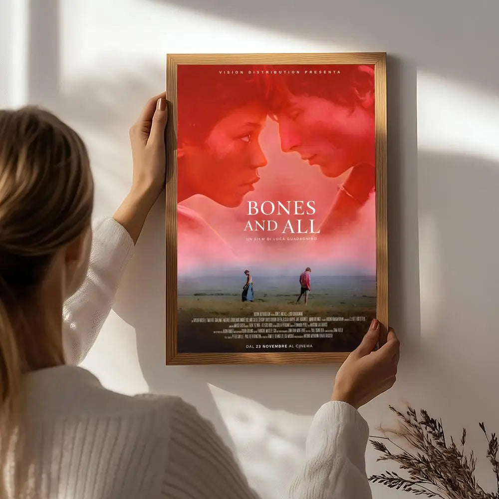 Movie B-Bones and All Poster HD Self Adhesive Waterproof Wall Art Ideal for Home Office Dorm Bedroom Great Gift Peaceful Pleasures Health and Wellness White8 15X20cmNoframe