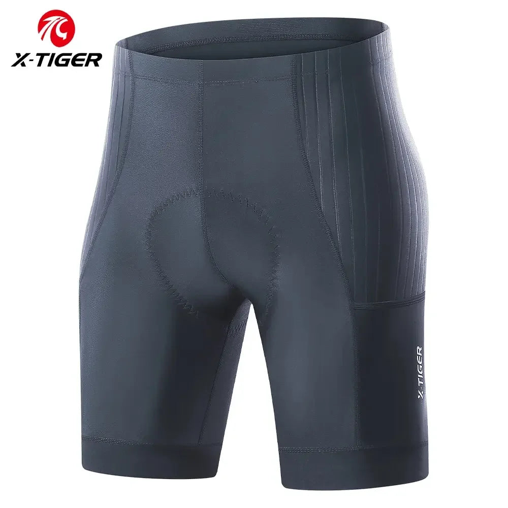 X-TIGER Men's Padded Cycling Shorts | MTB & Road Bike