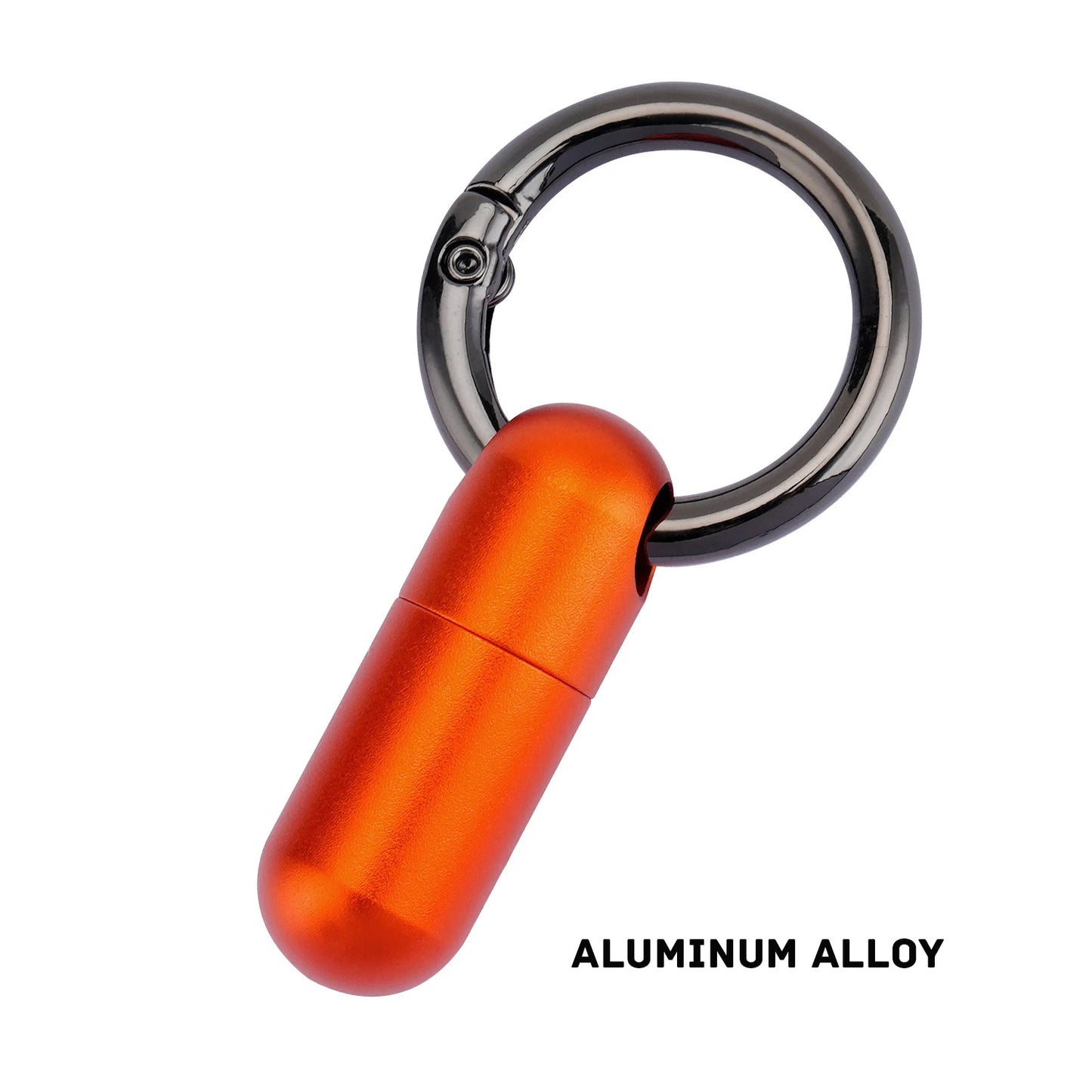 Pure Titanium Waterproof Bunker Portable Small Pill Box Sealed Waterproof Keyring Mini Carry-on First Aid Pill Bottle Three Colo Peaceful Pleasures Health and Wellness Aluminum alloy R