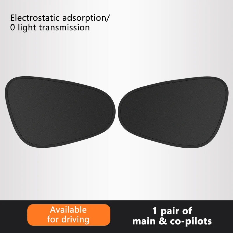 4-Layer Car Side Window Sun Shade | UV Blocker Anti-Glare Car Window Sun Shade Peaceful Pleasures Health and Wellness Front 2pcs