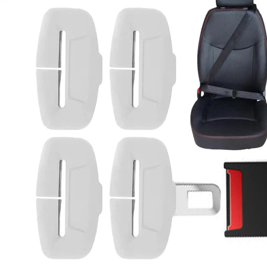 4-Pack Silicone Seat Belt Buckle Cover | Anti-Scratch Protector Seat Belt Accessory Peaceful Pleasures Health and Wellness