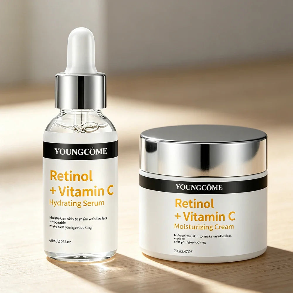 YOUNGCOME Retinol & Vitamin C Hydrating Face Serum Cream