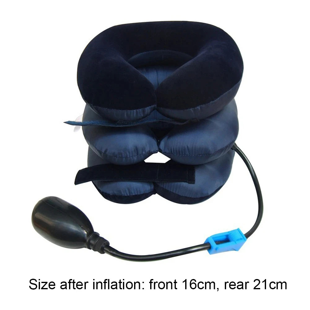 Inflatable Neck Stretcher Cervical Support Brace – 3-Tube Traction