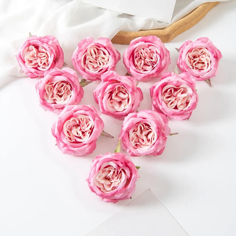 Artificial Silk Peony Flower Heads 5/15Pcs – Wedding & Home Decor