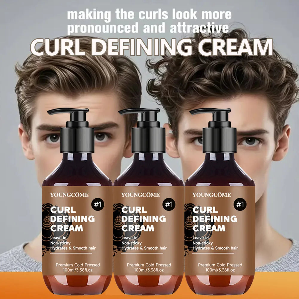 YOUNGCOME Curly Hair Styling Cream | Moisturizing Frizz Control