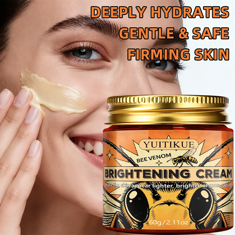 YUITIKUE Bee Venom Brightening Cream 60g for Lighter, Brighter, More Radiant Skin Tone and Glow Peaceful Pleasures Health and Wellness