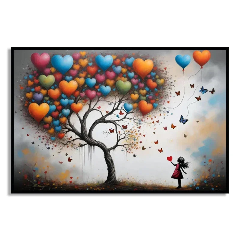 Banksy Graffiti Canvas Wall Art Print | Unframed Home Decor