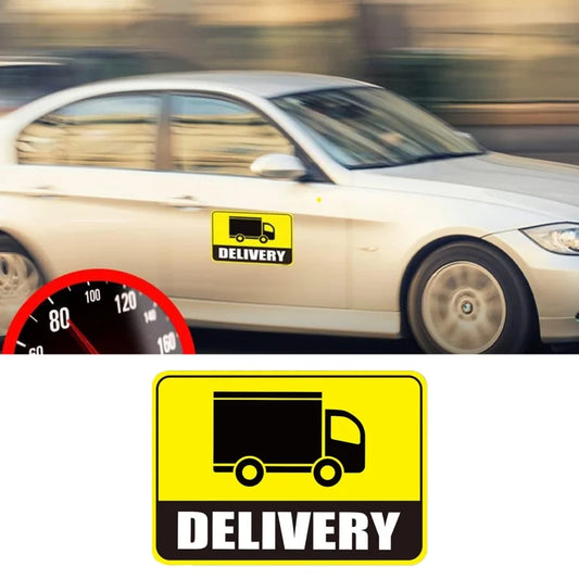 2-Pack Reflective Delivery Driver Car Magnets – Waterproof Signs Vehicle Door Magnet Peaceful Pleasures Health and Wellness