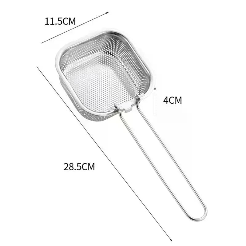 Stainless Steel Pasta Basket Strainer | Noodles & Dumplings