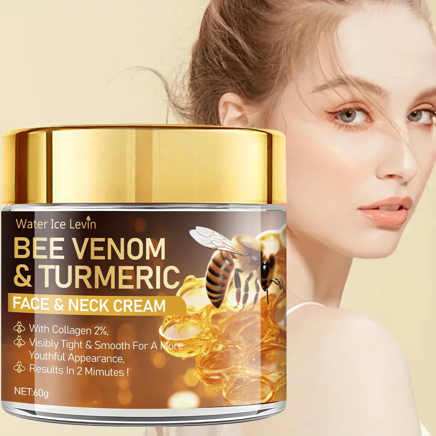 Bee Venom Cream – Collagen, Retinol & Turmeric Moisturizer