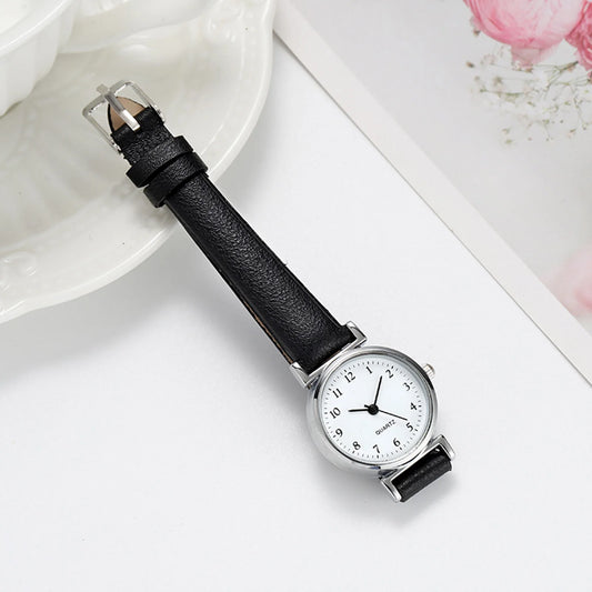 Students Business Quartz Watch Round Dial Shape Easy to Wear Casual Watch for Home Office Working Shopping Peaceful Pleasures Health and Wellness