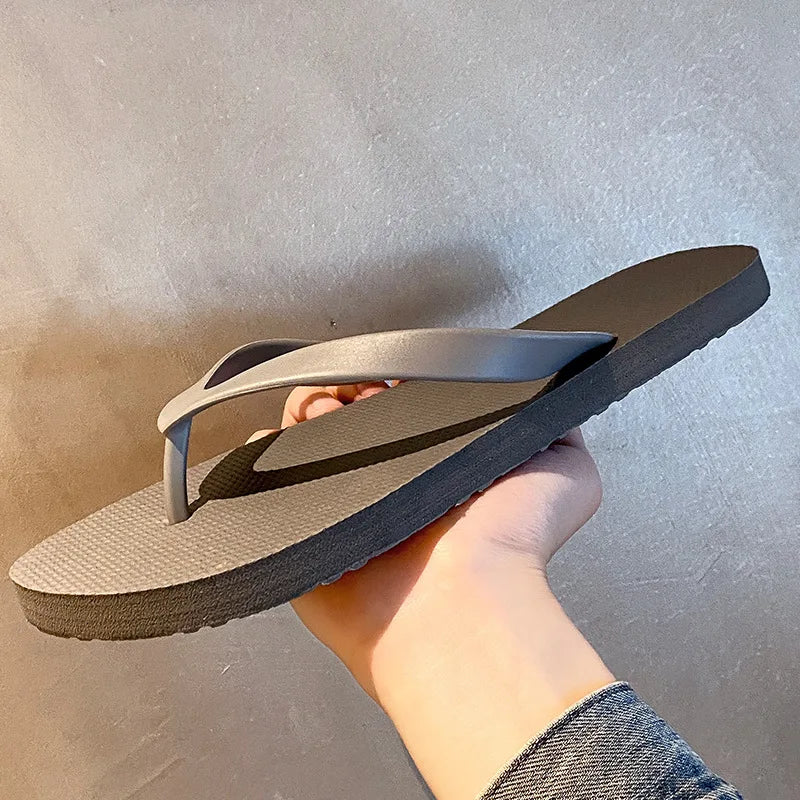 Men's Beach Flip Flops – Breathable Indoor & Outdoor Slides