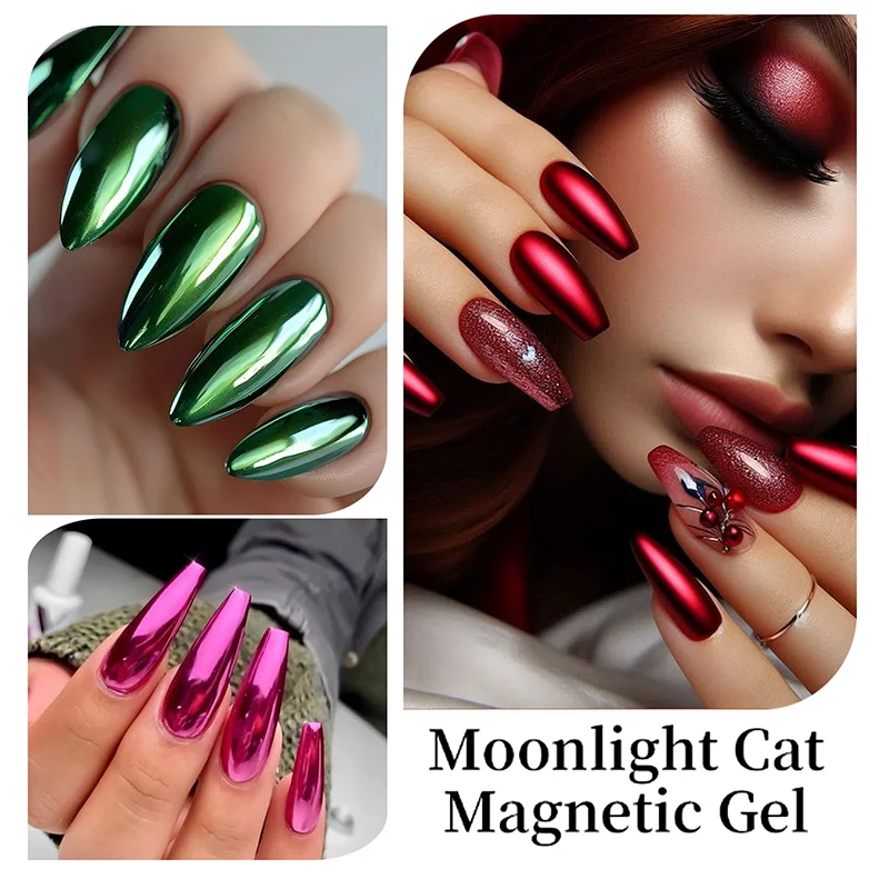 Chrome Mirror Nail Polish – 12 Metallic Shades, No UV Lamp