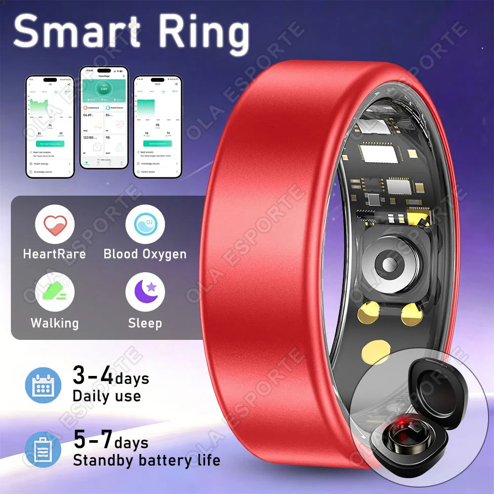Ola Esporte Smart Ring | Heart Rate, Sleep & SpO₂ Tracker