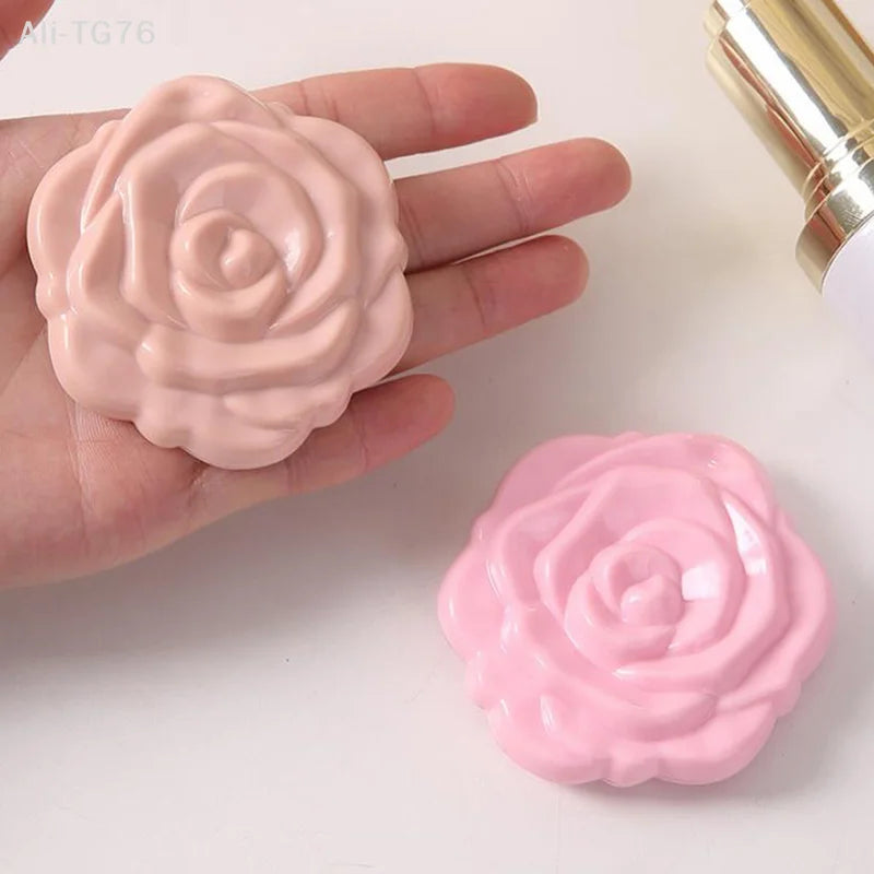 Retro Rose Double-Sided Folding Pocket Compact Mirror