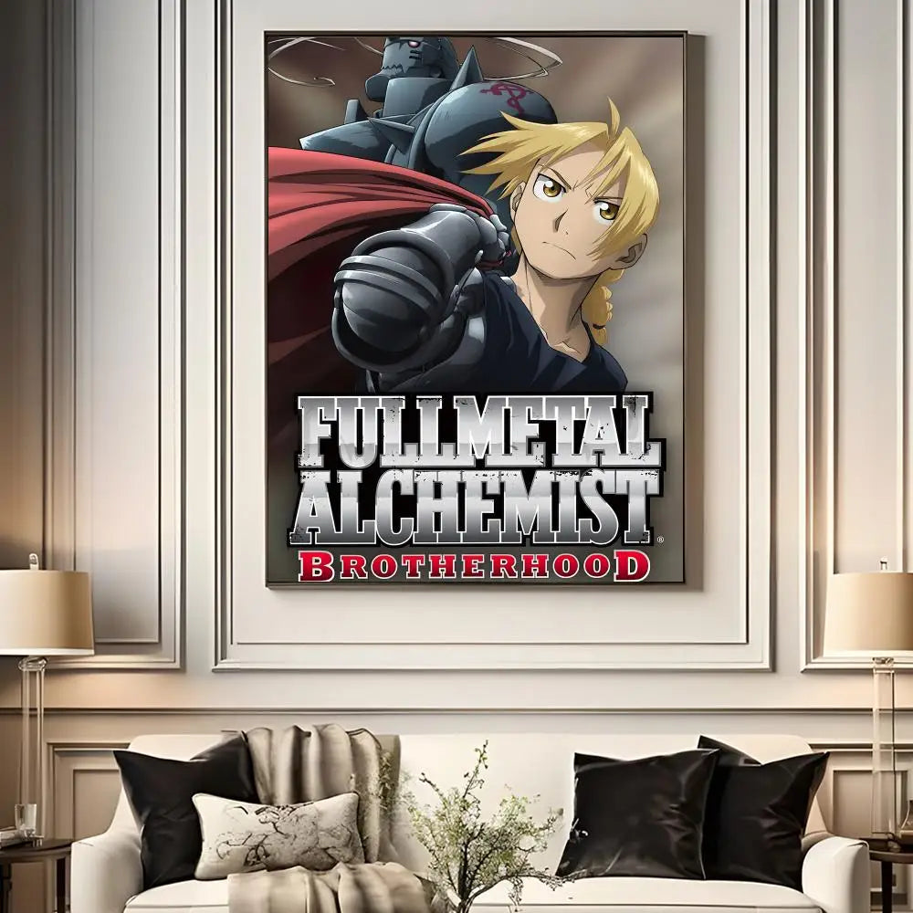 Fullmetal Alchemist Anime Poster – A4 HD Wall Art Print