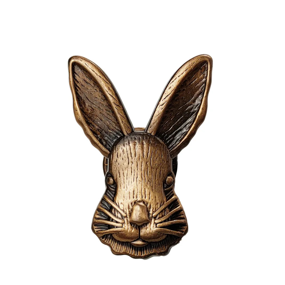 Retro Easter Bunny Brooch Pin | Zinc Alloy Rabbit Badge