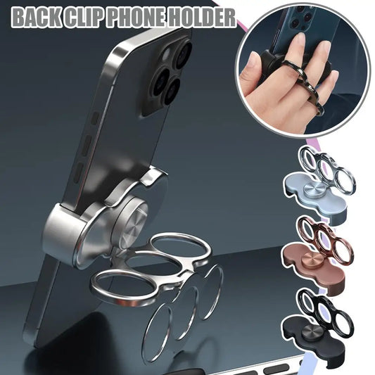 Rotating Back Clip Phone Stand | Folding Telescopic Holder Phone Stand Holder Peaceful Pleasures Health and Wellness