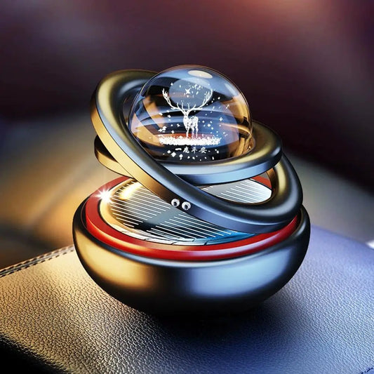 Central control suspended ornament Rotating Car Double Suspended Crystal Ball Aromatherapy Perfume Ornaments Creative Ornaments Peaceful Pleasures Health and Wellness