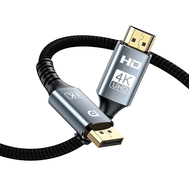 DisplayPort to HDMI Compatible Cable 4K 30Hz DP to HD Adapter Display Port Video Audio For PC Laptops TV Box Projector PS4 Peaceful Pleasures Health and Wellness DP to HDMI 1.5m