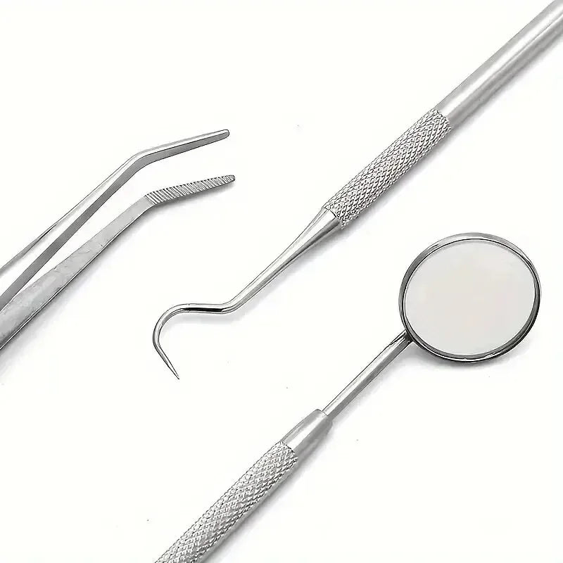 6-Piece Stainless Steel Dental Oral Care Kit | Tartar Removal Tools Dental Care Kit Peaceful Pleasures Health and Wellness