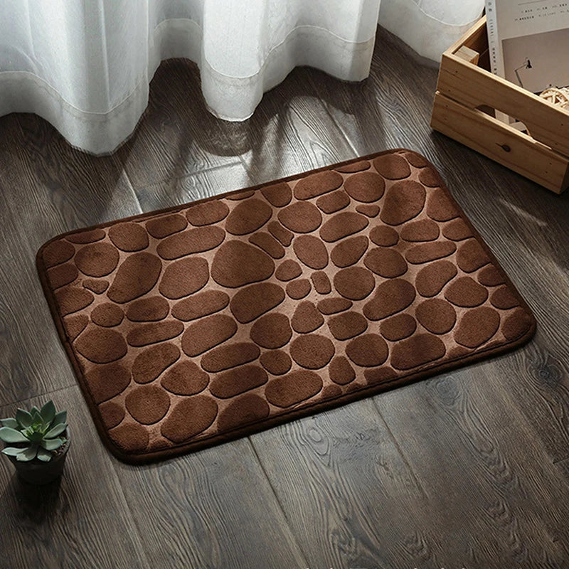 Super Absorbent Non-Slip Bath Mat | Soft Coral Fleece Rug