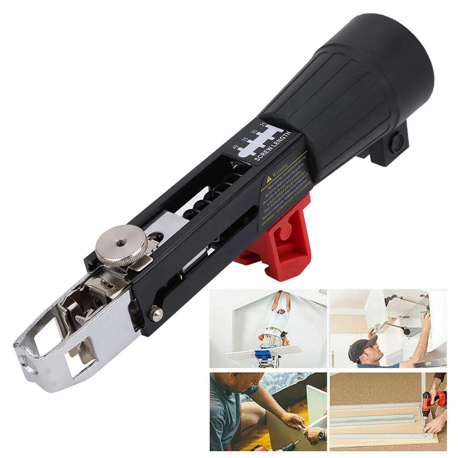 Automatic Screw Gun Automatic Chain Nail Gun Electric Drill Screw Tightening Equipment Woodworking Tool Automatic Chain Nail Gun Peaceful Pleasures Health and Wellness