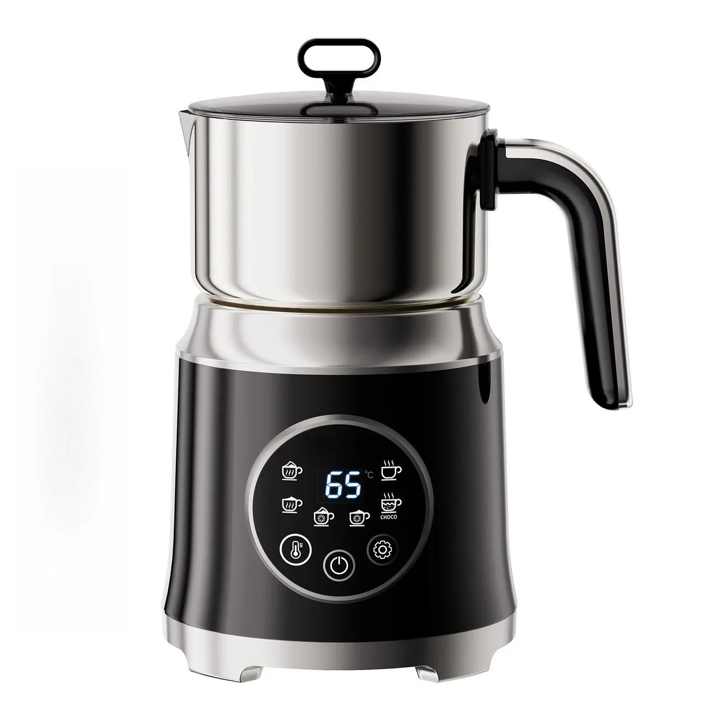 GUOHE 6-in-1 Electric Milk Frother & Steamer 1.2L | Hot & Cold