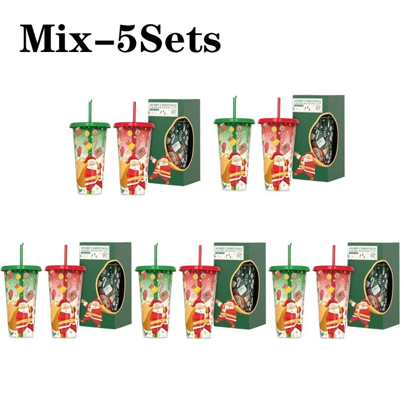 Christmas Color Changing Straw Cup | Santa Design 800ml
