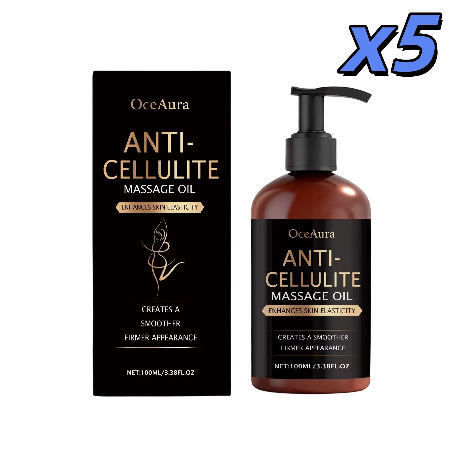 Body Firming Oil Anti Cellulite Improve Sagging Tightening Nourishing Dry Skin Brightening Body Hydrating Massage Essential Oil Peaceful Pleasures Health and Wellness 500ml boxed