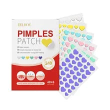 240pc Salicylic Acid Acne Patches – Colorful Pimple Stickers Peaceful Pleasures Health and Wellness 240pcs Heart